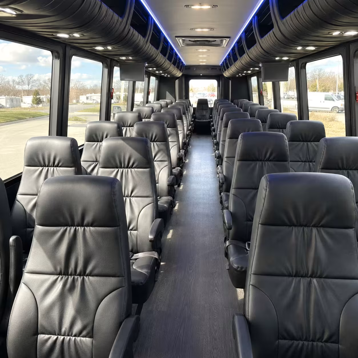 25 passenger minibus interior